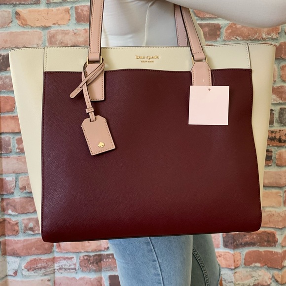 Kate spade Cameron LARGE laptop Tote cherrywood - Picture 5 of 8